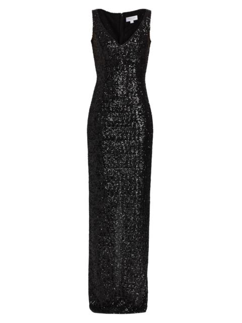 MICHAEL KORS COLLECTION Women's Sleeveless Sequined Gown - Black