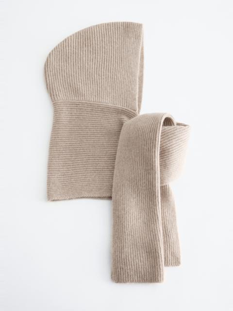 & Other Stories Hooded Wool Scarf