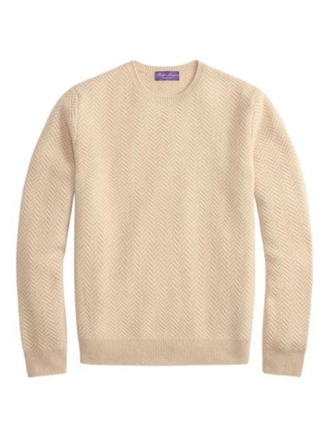 Ralph Lauren herringbone cashmere sweater