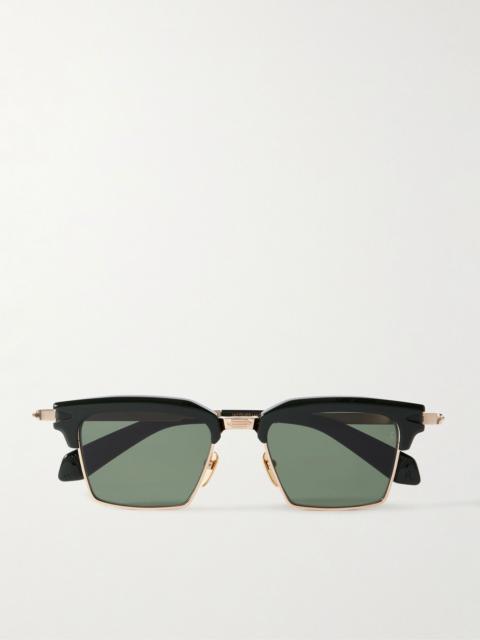 JACQUES MARIE MAGE Alin D-Frame Gold-Tone and Acetate Sunglasses Gold