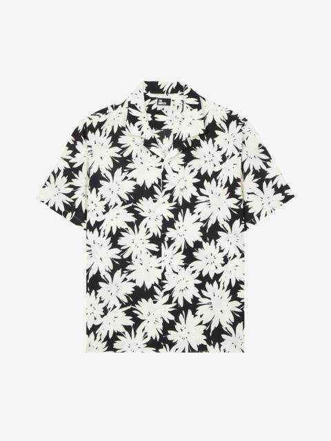 The Kooples BLACK FLORAL PRINT SHORT-SLEEVE SHIRT