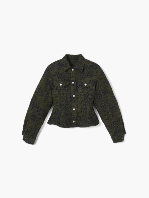 Marc Jacobs DISTRESSED MONOGRAM FLARE JACKET