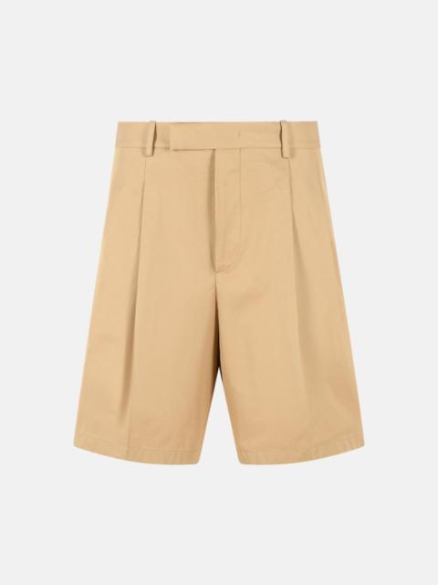 Jil Sander BEIGE COTTON BERMUDA SHORTS