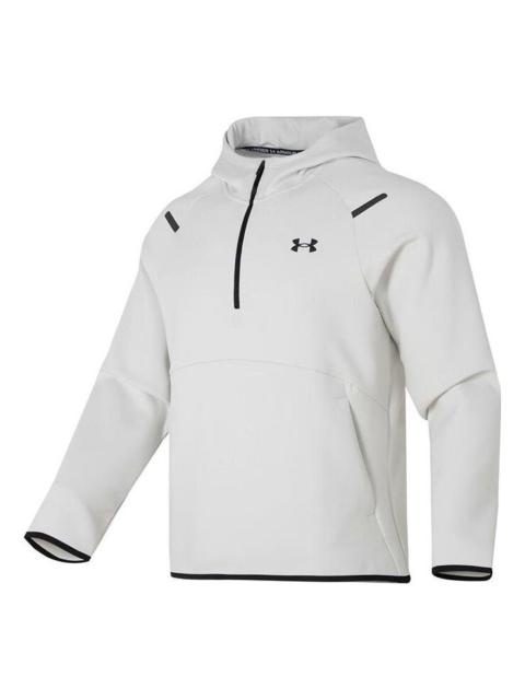 Under Armour Under Armour Logo Unstoppable Fleece Zip Hoodie 'White' 1379811-114