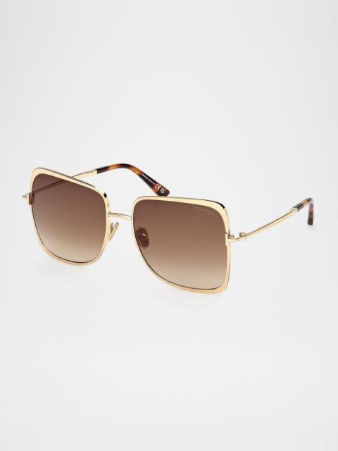 Tara Square Metal Sunglasses
