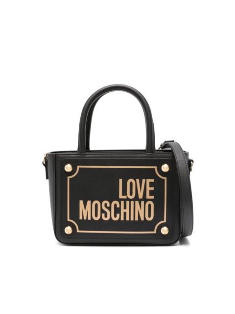 Moschino logo-print tote bag