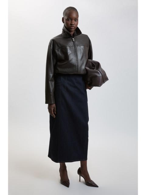 KAREN MILLEN Denim Midi Skirt