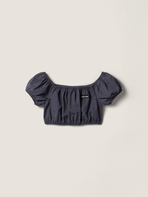 Miu Miu Poplin crop top