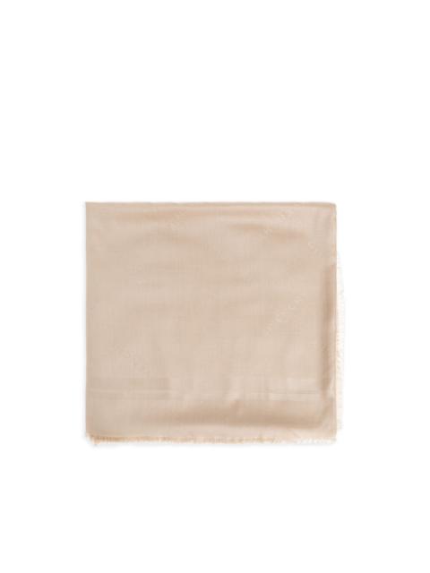 Givenchy monogram fringed scarf