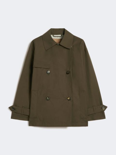 Max Mara Double-breasted water-repellent cotton trench coat - GREEN
