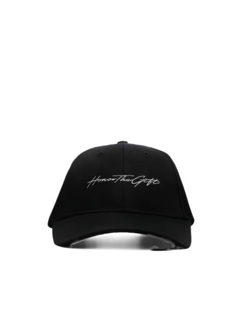 HONOR THE GIFT Script logo-embroidered cap