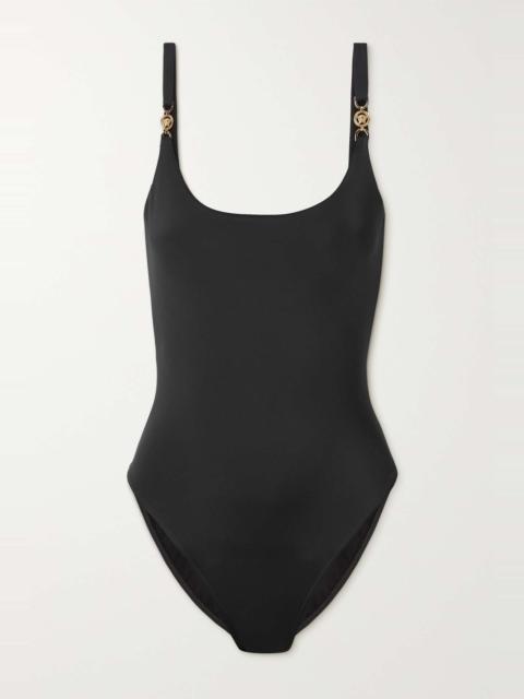 VERSACE Medusa Biggie embellished swimsuit