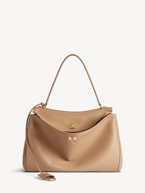 BALENCIAGA Women's Rodeo Medium Handbag in Latte