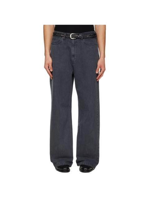 Tonywack Gray Wide-Leg Jeans