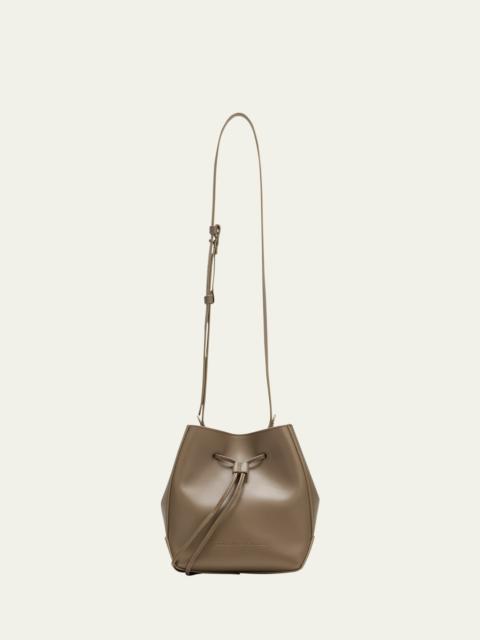 Drawstring Calf Leather Crossbody Bag