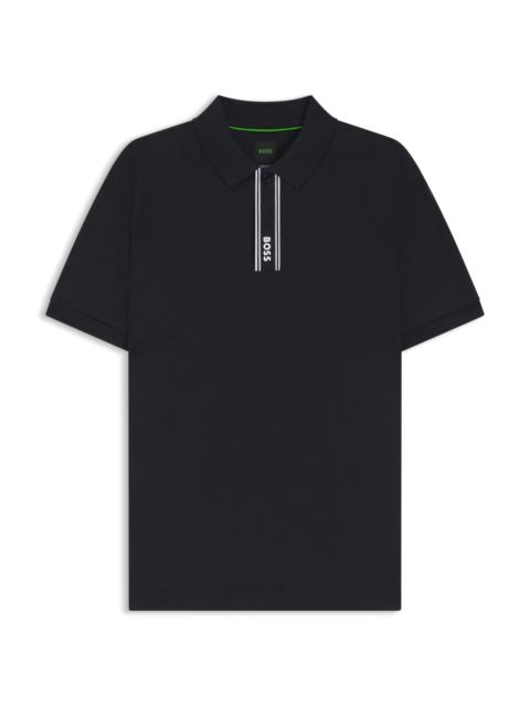 BOSS PADDY POLO SHIRT WITH LOGO PLACKET