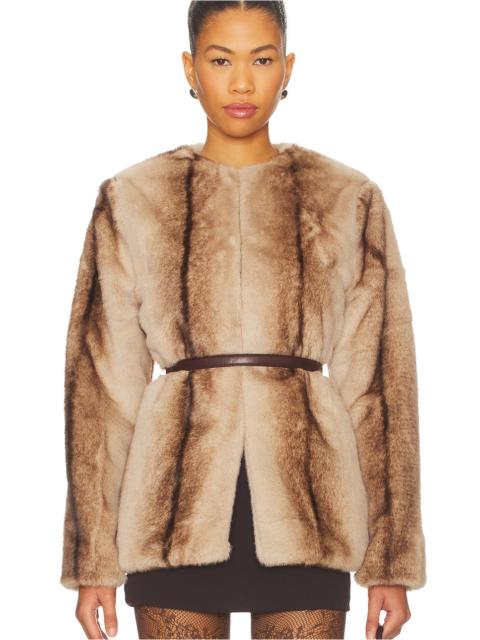 Line & Dot The City Faux Fur Jacket