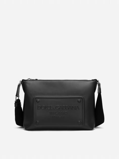 Dolce & Gabbana Calfskin crossbody bag with raised logo