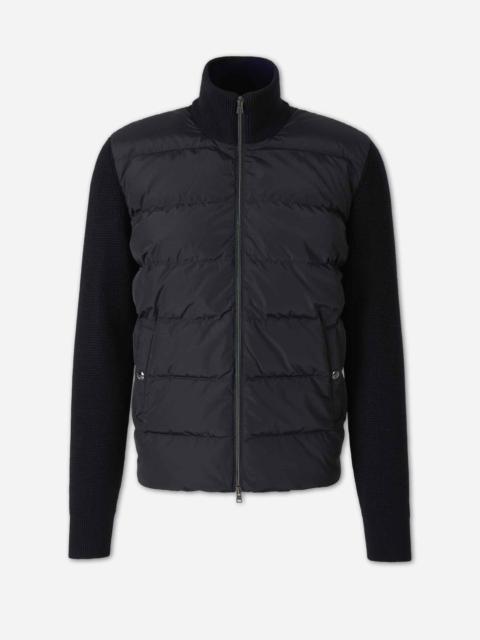 Herno QUILTED CARDIGAN WOOL POLYESTER