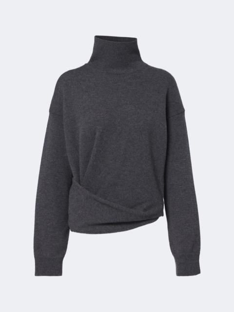 RÓHE Draped wool and cashmere turtleneck sweater