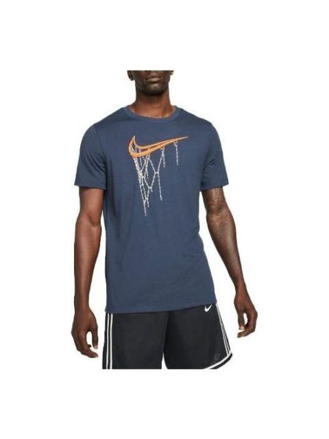 Nike Nike Dri-fit Fran Swoosh Basket T-shirt 'Navy' DD9344-451