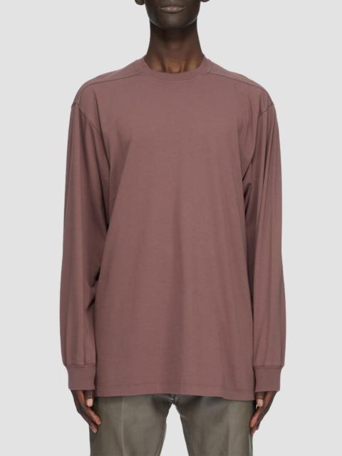 Rick Owens Men's Jumbo Oversized Long-Sleeve Cotton T-Shirt - Grape