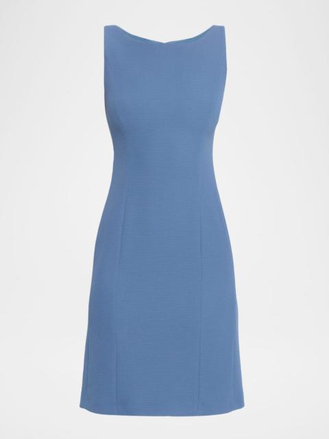 EMPORIO ARMANI Sleeveless High-Neck Waffle Dress