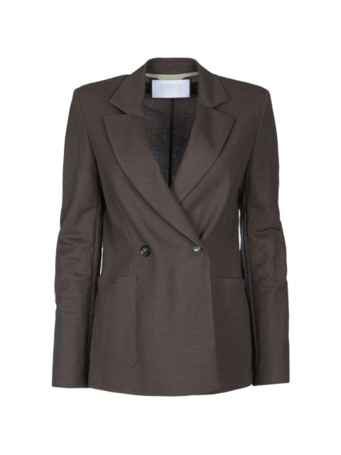 Harris Wharf London front-pocket double-breasted blazer