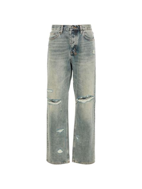 Anti K Throw Bak Trash wide-leg jeans