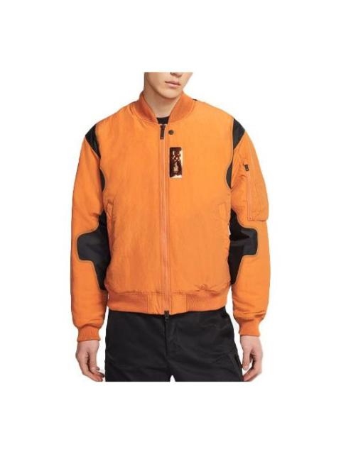 Jordan Air Jordan 23 Engineered Numeric Pattern Baseball Collar Long Sleeves Jacket Orange CV2787-875