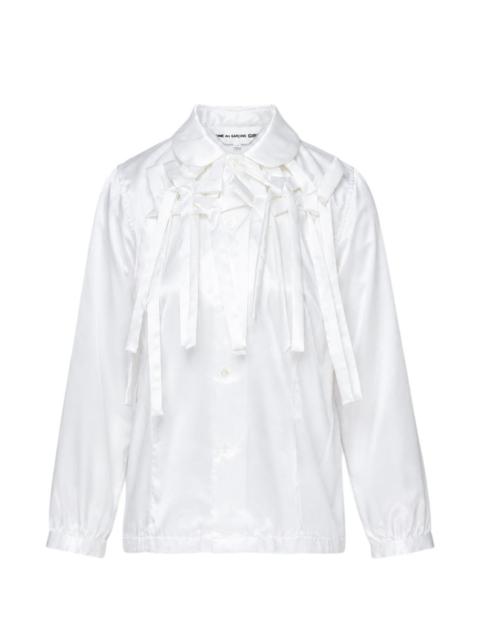 Comme des Garçons GIRL bow-embellished satin blouse