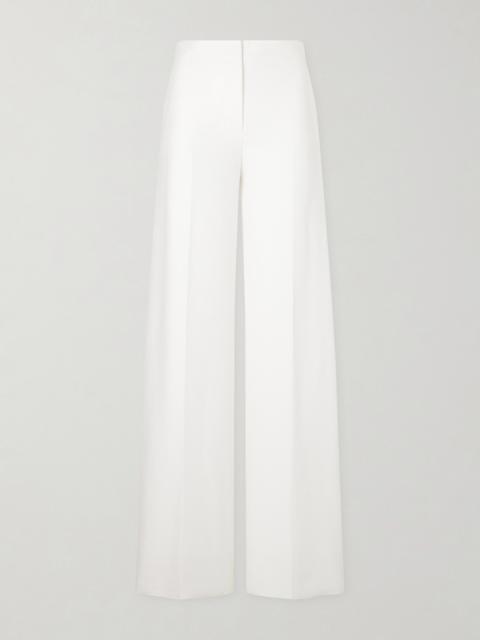 Max Mara Cotton-piqué Wide-leg Pants
