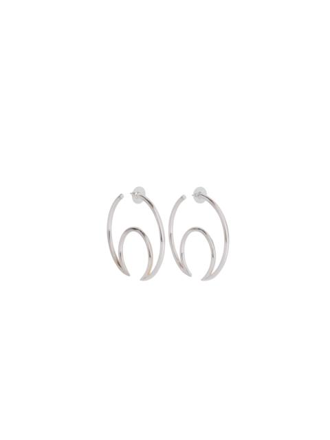 Marine Serre Recycled Brass Moon Creoles
