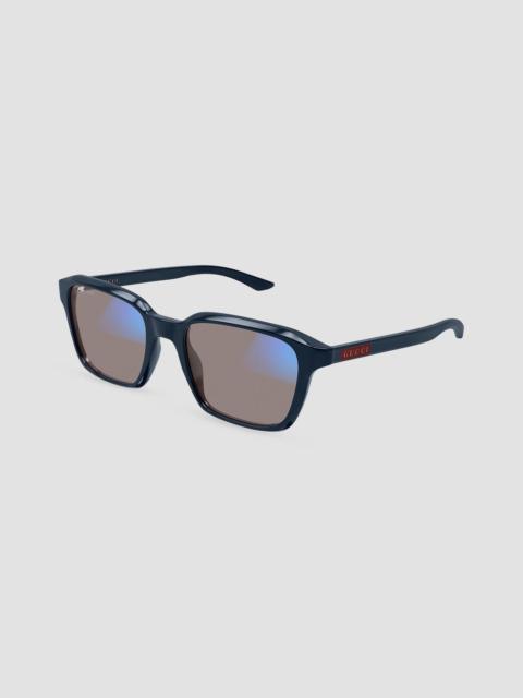 GUCCI Men's Flag 52MM Square Sunglasses - Blue