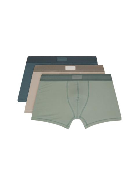 SKIMS Three-Pack Multicolor SKIMS Cotton 3" Boxer Briefs