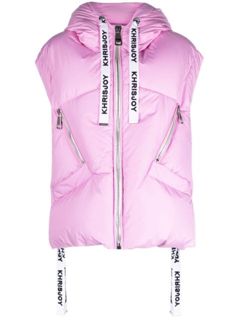 Khrisjoy Puff Iconic hooded quilted gilet