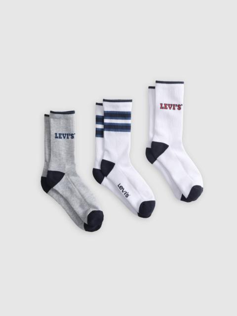 Levi's LEVI'S® LOGO REGULAR CUT SOCKS (3 PACK)