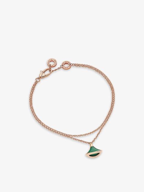 BVLGARI Divas’ Dream 18ct rose-gold and malachite bracelet