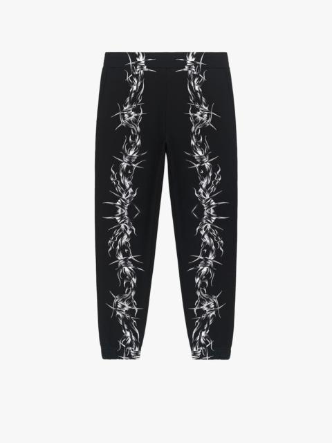 Givenchy BARBED WIRE PRINTED SLIM FIT JOGGER PANTS