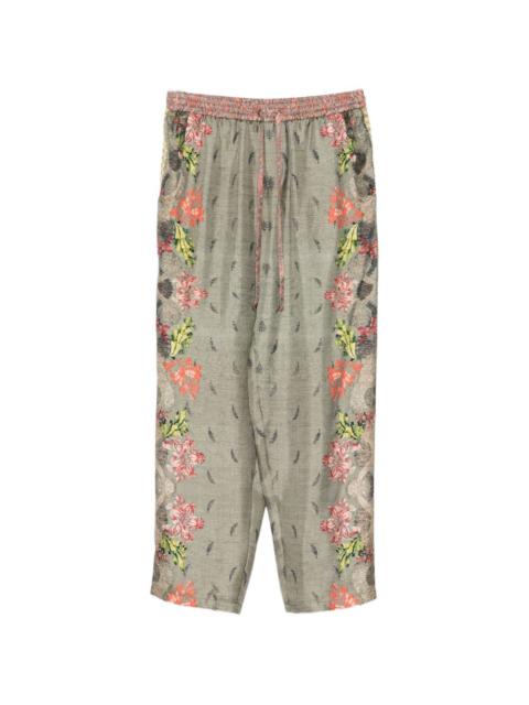 Pierre-Louis Mascia floral-print cropped trousers