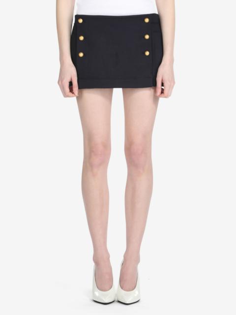 N°21 BUTTON-EMBELLISHED MINI SKIRT