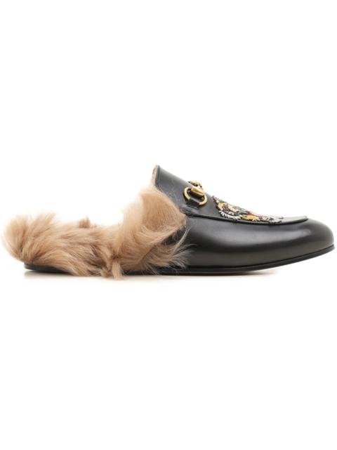 GUCCI Gucci Princetown Slipper Tiger Applique Black