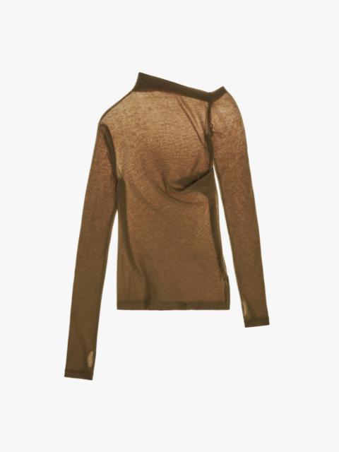 Helmut Lang ASYMMETRIC LONG-SLEEVE TOP