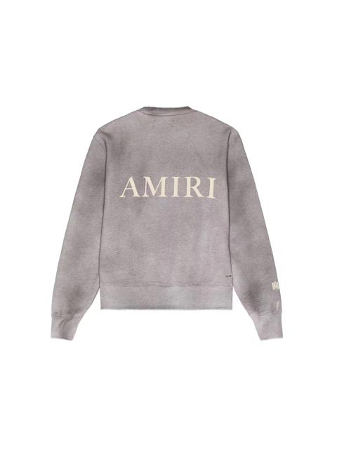 AMIRI AMIRI Amiri Aged Puff Logo Crewneck Grey