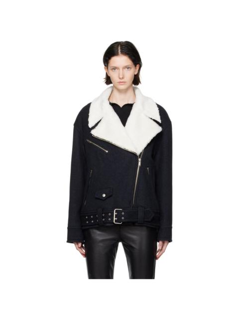 LVIR Navy Notched Lapel Jacket