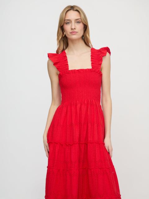 Hill House Home The Ellie Nap Dress - Cherry Trellis Broderie
