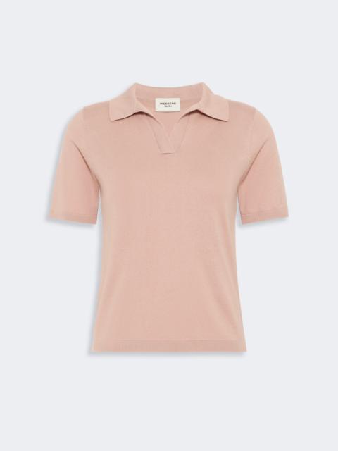 WEEKEND Max Mara RONCOLO Silk and cotton yarn sweater - PINK