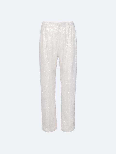 LAPOINTE Sequin Tapered Pleated Pant