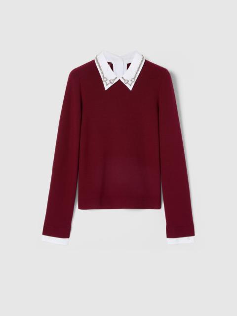 GUCCI Wool sweater with crystal Horsebit