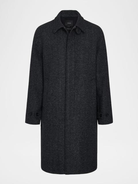 Vince Men's Herringbone Balmacaan Coat